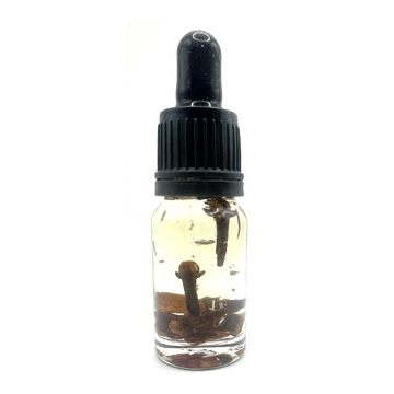 Banishing Oil in glass dropper bottle for protection and spiritual cleansing