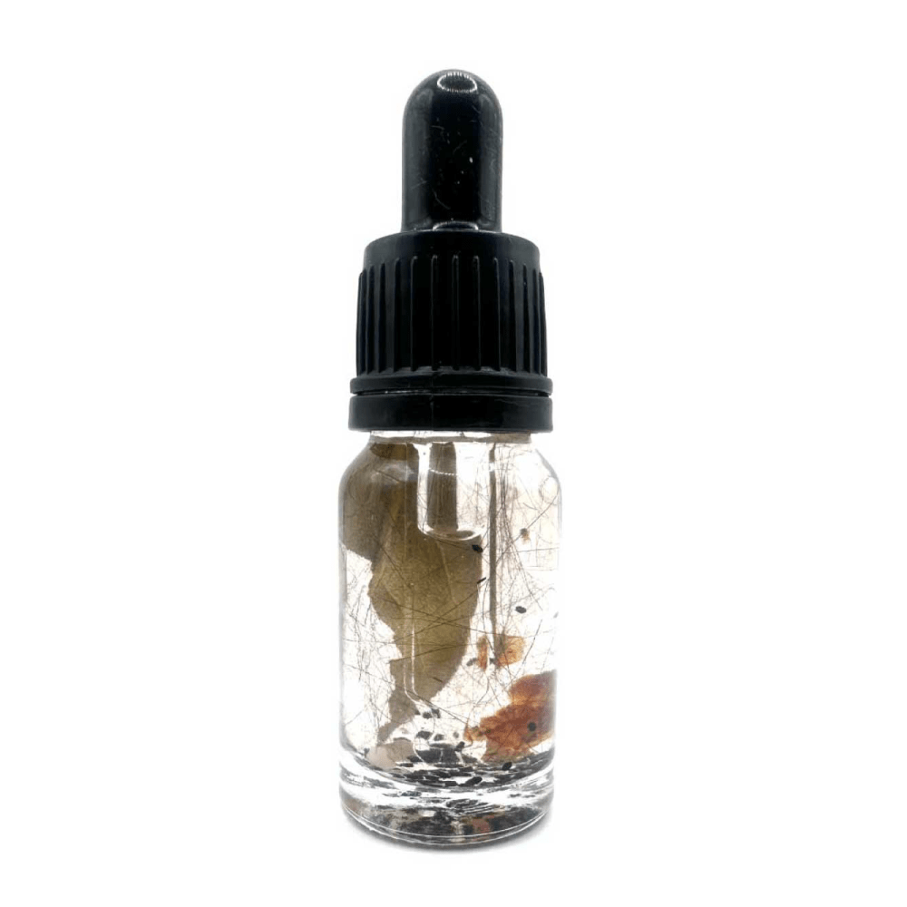 Noir Charm Oil for reversal magic, protection, and success rituals.