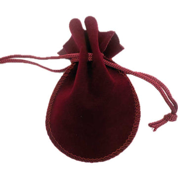 Maroon Charm Bag for Ancestral Magic and Protection