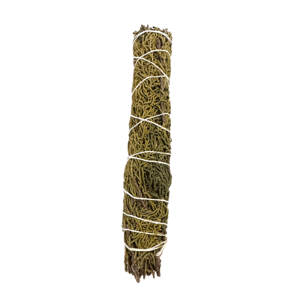 Juniper burning for purification and manifestation