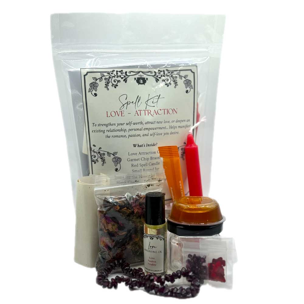 Love and Attraction Spell Kit with Honey Jar