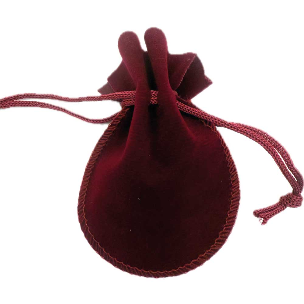 Maroon Charm Bag for Ancestral Magic and Protection