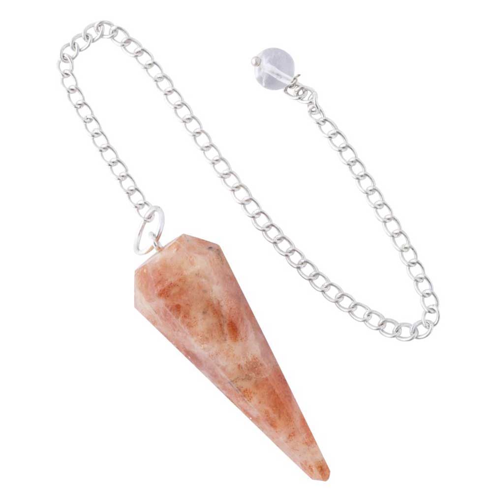Sunstone crystal pendulum for manifestation and empowerment