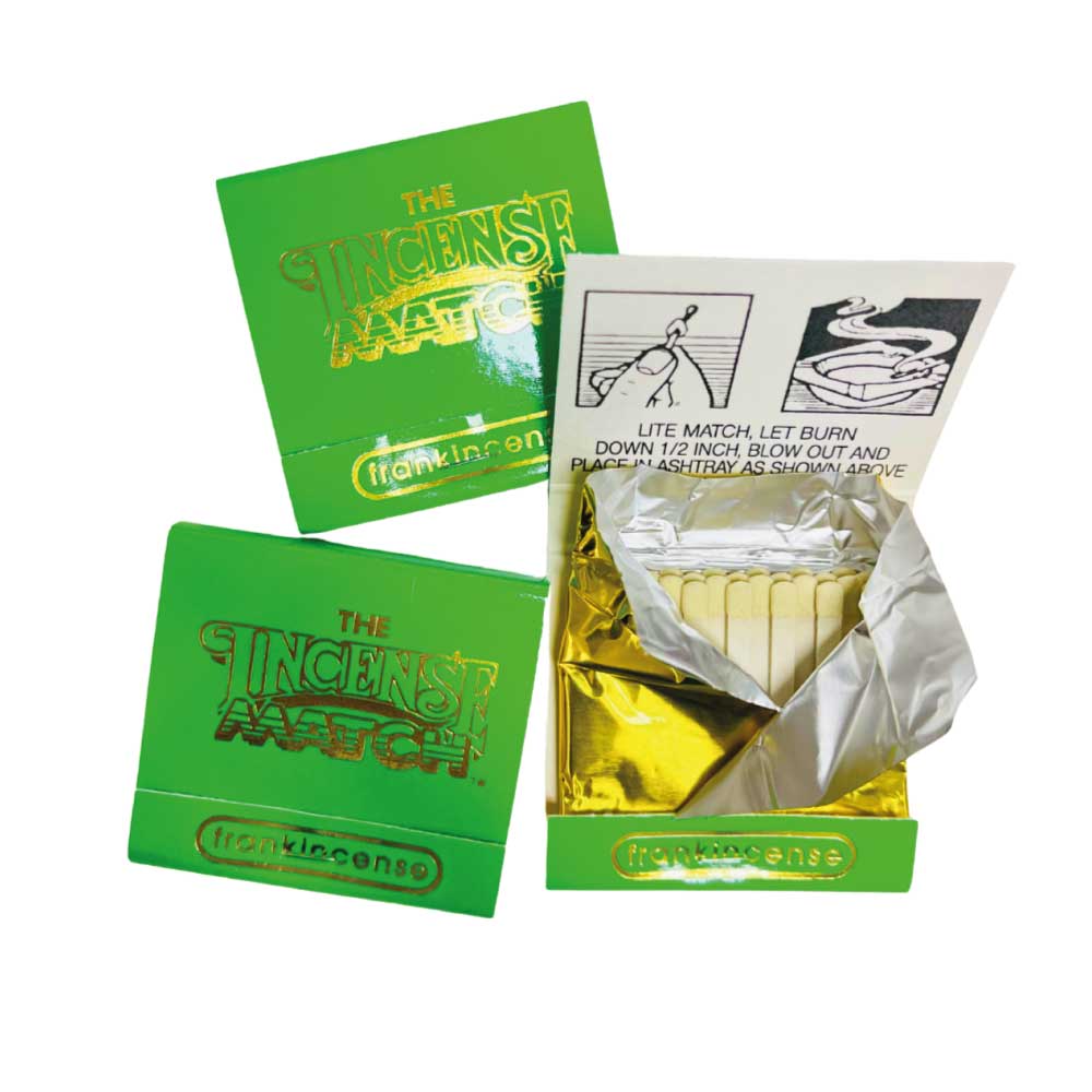 Frankincense incense match for purification and meditation